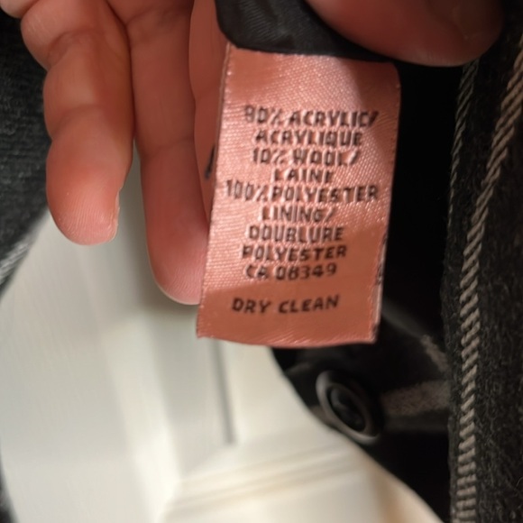 Bandolino acrylic and wool plaid belted jacket women’s 16 - Picture 7 of 11